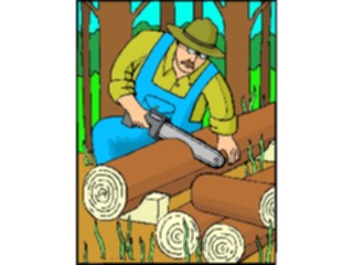 Sticker Custom Preview Image #094586 Occupations Images Lumberjack