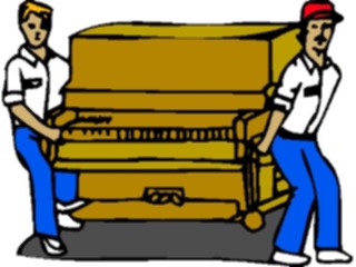 Sticker Custom Preview Image #094654 Occupations Images Piano Movers