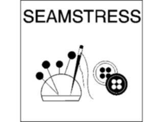 Sticker Custom Preview Image #094700 Occupations Images Seamstress