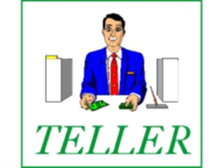 Sticker Custom Preview Image #094724 Occupations Images Teller