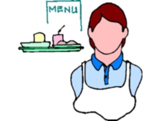 Sticker Custom Preview Image #094742 Occupations Images Waiter