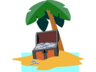 Sticker Custom Preview Image #094809 Oceanography Treasure Chest Island