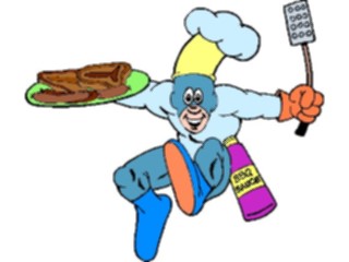 Sticker Custom Preview Image #094869 Outdoor Recreation Barbeques Picnics Barbeque Super Hero