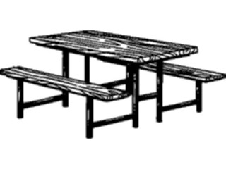 Sticker Custom Preview Image #094949 Outdoor Recreation Barbeques Picnics Picnic Table1