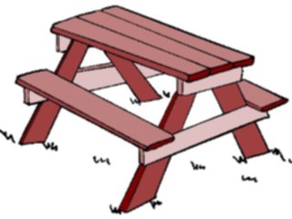 Sticker Custom Preview Image #094953 Outdoor Recreation Barbeques Picnics Picnic Table5