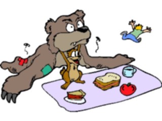 Sticker Custom Preview Image #094954 Outdoor Recreation Barbeques Picnics Picnic Thief