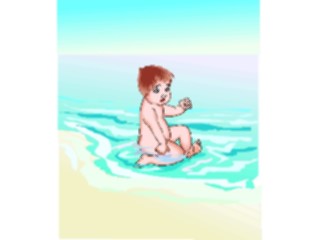 Sticker Custom Preview Image #094996 Outdoor Recreation Beach Water Babyin Water1