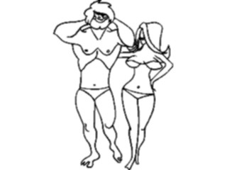 Sticker Custom Preview Image #095048 Outdoor Recreation Beach Water Bikini Couple