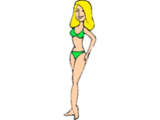 Sticker Custom Preview Image #095050 Outdoor Recreation Beach Water Bikini Woman02