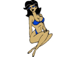 Sticker Custom Preview Image #095054 Outdoor Recreation Beach Water Bikini Woman06