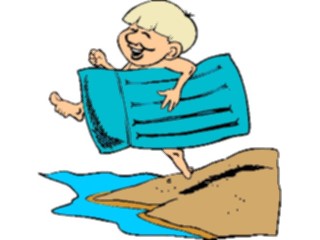 Sticker Custom Preview Image #095104 Outdoor Recreation Beach Water Boywith Raft