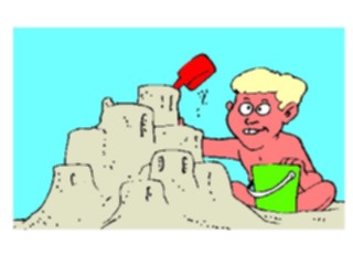 Sticker Custom Preview Image #095107 Outdoor Recreation Beach Water Buildinga Sand Castle01