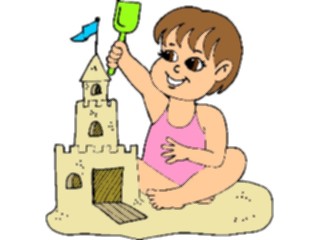 Sticker Custom Preview Image #095109 Outdoor Recreation Beach Water Buildinga Sand Castle03