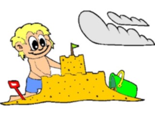 Sticker Custom Preview Image #095111 Outdoor Recreation Beach Water Buildinga Sand Castle05