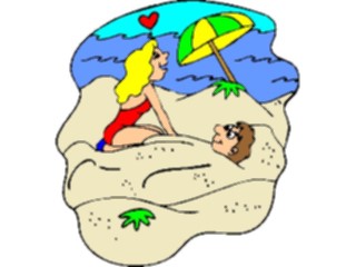 Sticker Custom Preview Image #095123 Outdoor Recreation Beach Water Buriedin Sand5