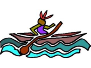 Sticker Custom Preview Image #095136 Outdoor Recreation Beach Water Canoe Abstract