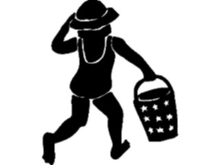 Sticker Custom Preview Image #095256 Outdoor Recreation Beach Water Girl Sand Pail