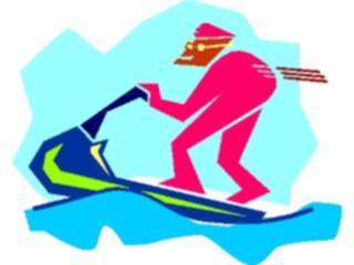 Sticker Custom Preview Image #095312 Outdoor Recreation Beach Water Jet Skiing Offbeat