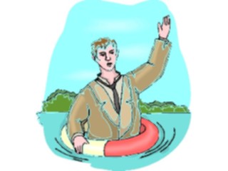 Sticker Custom Preview Image #095401 Outdoor Recreation Beach Water Manin Life Preserver