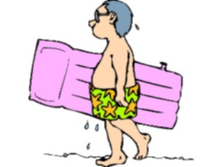 Sticker Custom Preview Image #095420 Outdoor Recreation Beach Water Manwith Raft