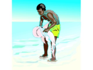 Sticker Custom Preview Image #095421 Outdoor Recreation Beach Water Manwith Shark