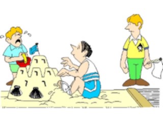 Sticker Custom Preview Image #095545 Outdoor Recreation Beach Water Sand Castle1