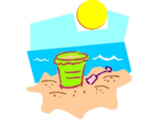 Sticker Custom Preview Image #095555 Outdoor Recreation Beach Water Sand Pail Shovel04