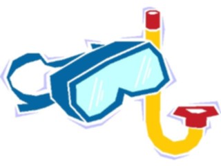 Sticker Custom Preview Image #095583 Outdoor Recreation Beach Water Snorkel Mask2