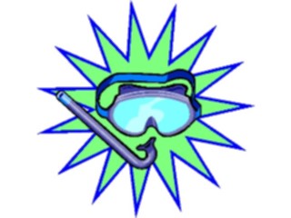 Sticker Custom Preview Image #095589 Outdoor Recreation Beach Water Snorkel Mask8