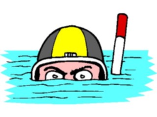 Sticker Custom Preview Image #095590 Outdoor Recreation Beach Water Snorkeler1
