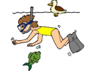 Sticker Custom Preview Image #095595 Outdoor Recreation Beach Water Snorkeler6