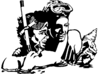 Sticker Custom Preview Image #095606 Outdoor Recreation Beach Water Snorkelers1