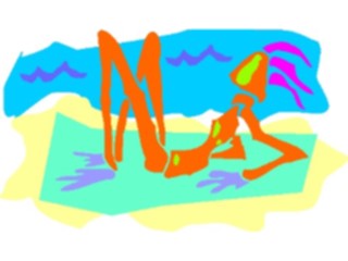 Sticker Custom Preview Image #095623 Outdoor Recreation Beach Water Sunbather Offbeat1