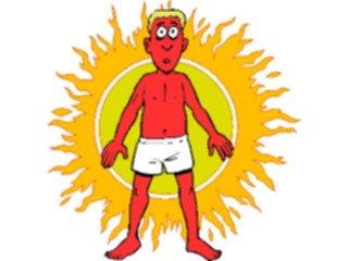 Sticker Custom Preview Image #095669 Outdoor Recreation Beach Water Sunburn Man1