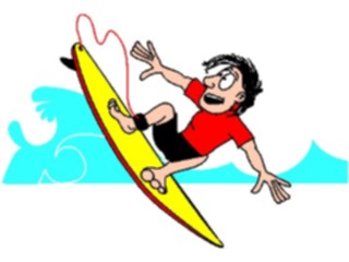 Sticker Custom Preview Image #095678 Outdoor Recreation Beach Water Surfer01