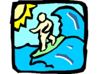 Sticker Custom Preview Image #095686 Outdoor Recreation Beach Water Surfer09