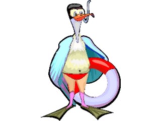 Sticker Custom Preview Image #095769 Outdoor Recreation Beach Water Swimmer Bird
