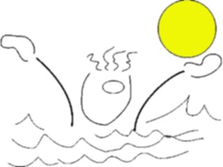 Sticker Custom Preview Image #095770 Outdoor Recreation Beach Water Swimmerin Trouble