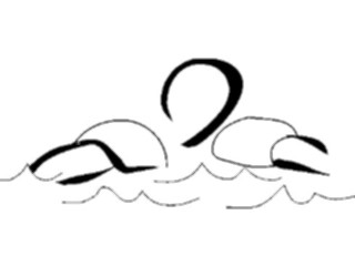 Sticker Custom Preview Image #095775 Outdoor Recreation Beach Water Swimmer Sketch2