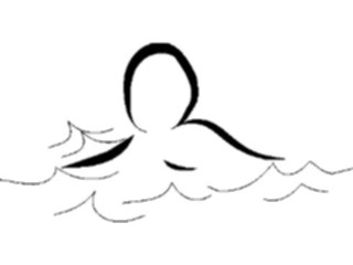 Sticker Custom Preview Image #095777 Outdoor Recreation Beach Water Swimmer Sketch4