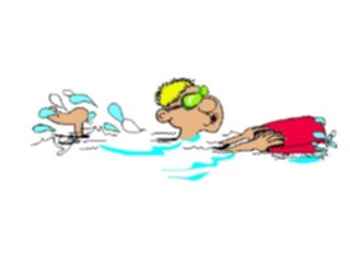 Sticker Custom Preview Image #095779 Outdoor Recreation Beach Water Swimmerwith Kickboard