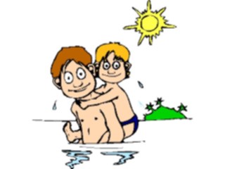 Sticker Custom Preview Image #095780 Outdoor Recreation Beach Water Swimmers1