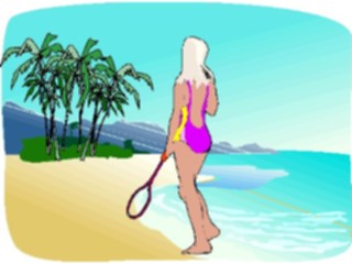 Sticker Custom Preview Image #095838 Outdoor Recreation Beach Water Walkingon Beach