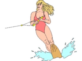 Sticker Custom Preview Image #095859 Outdoor Recreation Beach Water Water Skiing11