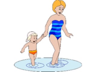 Sticker Custom Preview Image #095958 Outdoor Recreation Beach Water Woman Childin Water2