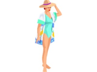 Sticker Custom Preview Image #095960 Outdoor Recreation Beach Water Womanin Bathing Suit2