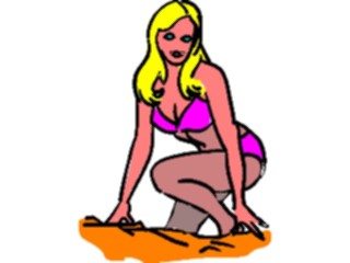 Sticker Custom Preview Image #095969 Outdoor Recreation Beach Water Womanon Sand