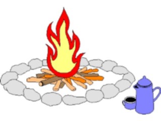 Sticker Custom Preview Image #095981 Outdoor Recreation Camping Campfire01