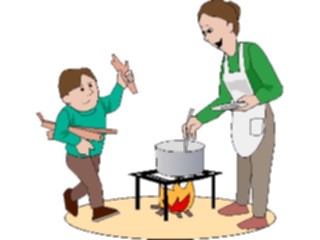 Sticker Custom Preview Image #096009 Outdoor Recreation Camping Campfire Cookout1