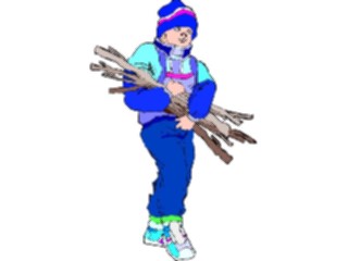 Sticker Custom Preview Image #096039 Outdoor Recreation Camping Carrying Firewood2